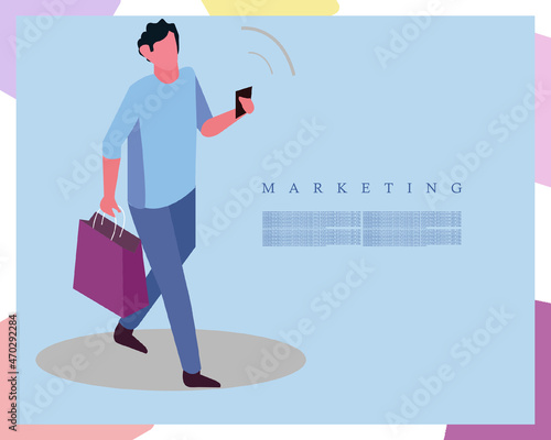 2d illustration business marketing concept   © partheev