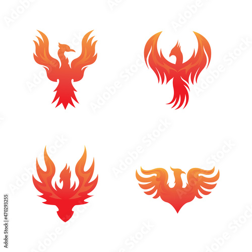 Phoenix fire bird logo