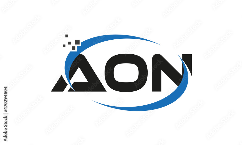 dots or points letter AON technology logo designs concept vector Template Element dots or points letter AON technology logo designs concept vector Template Element