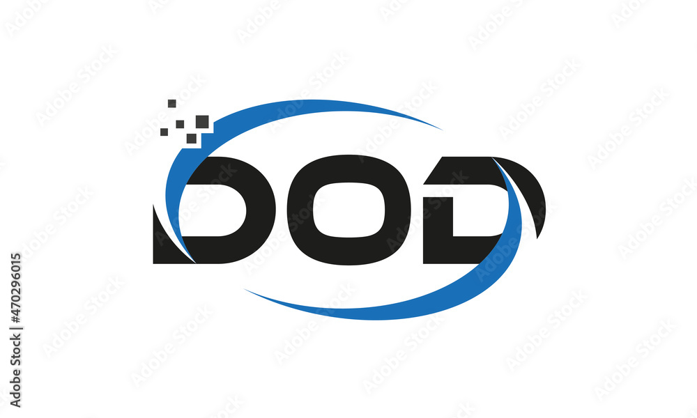 dots or points letter DOD technology logo designs concept vector Template Element dots or points letter DOD technology logo designs concept vector Template Element