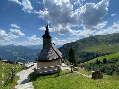Zillertaler Höhenstrasse im Bezirk Schwaz zwischen Zell am Zillertal und Hippach