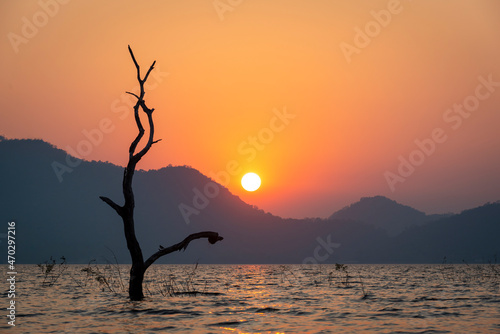 Sunset on a beautiful lake