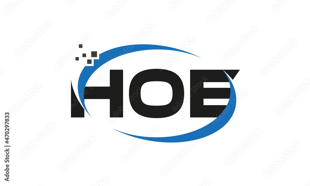 dots or points letter HOE technology logo designs concept vector Template Element dots or points letter HOE technology logo designs concept vector Template Element