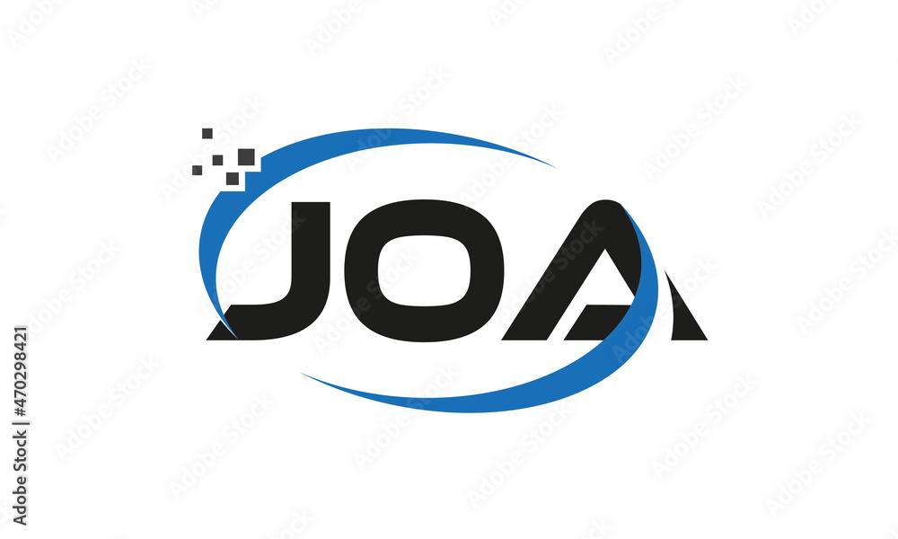dots or points letter JOA technology logo designs concept vector Template Element dots or points letter JOA technology logo designs concept vector Template Element