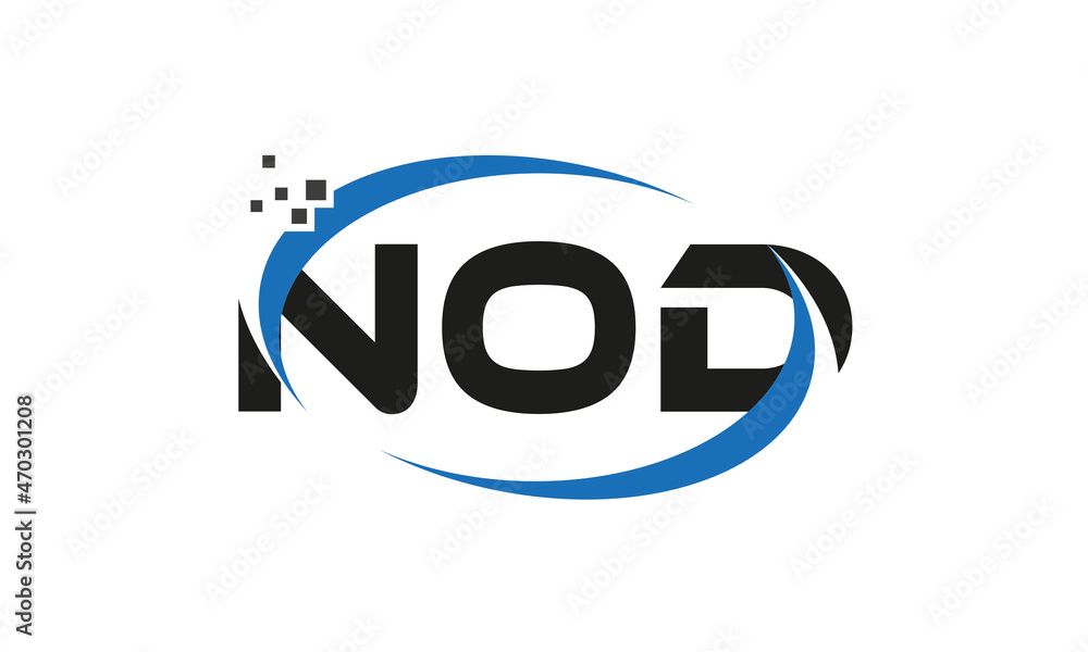 dots or points letter NOD technology logo designs concept vector Template Element dots or points letter NOD technology logo designs concept vector Template Element