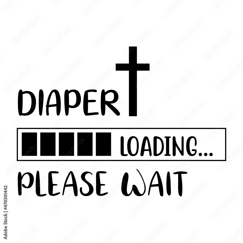 Diaper Loading Please Wait SVG