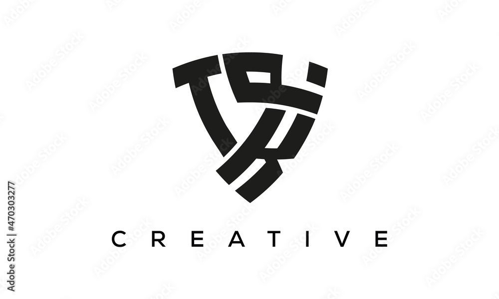 TKP letters logo, security Shield logo vector TKP letters logo, security Shield logo vector