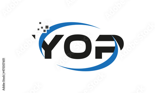 dots or points letter YOP technology logo designs concept vector Template Element	 photo