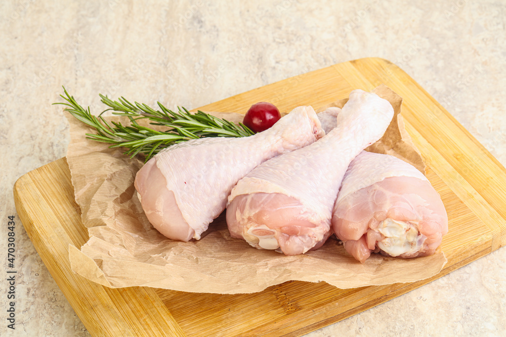 Raw chicken leg Drumstick for cooking Raw chicken leg Drumstick for cooking