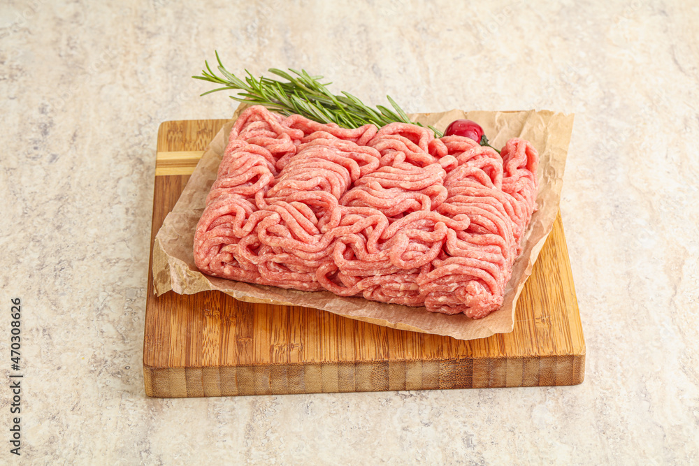Raw beef minced meat for cooking Raw beef minced meat for cooking