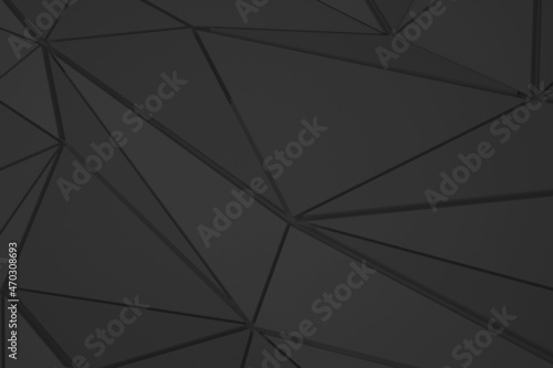 abstract dark gray geometric polygonal shape triangle luxury pattern with modern mosaic silver grunge surface on silver.