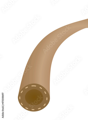 High pressure pipe. vector illustration