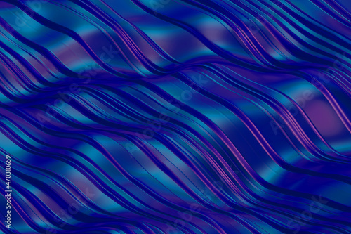 abstract geometric dark blue and purple wavy glowing line wave gradient texture with colorful liquid shiny wavy pattern.