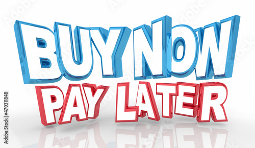 Photography Buy Now Pay Later Sale Credit Interest Free Loan Offer Deal 3d Illustration