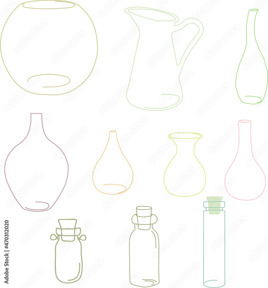 10 vases different elements for decoration 10 vases different elements for decoration