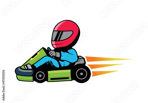 Carting cartoon design illustration vector eps format , suitable for your design needs, logo, illustration, animation, etc.