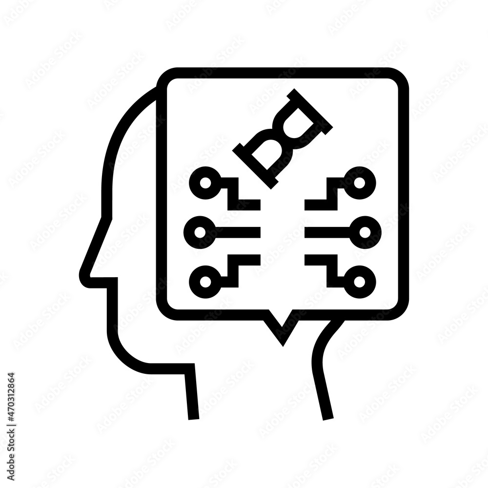 think startup idea line icon vector. think startup idea sign. isolated contour symbol black illustration think startup idea line icon vector. think startup idea sign. isolated contour symbol black illustration