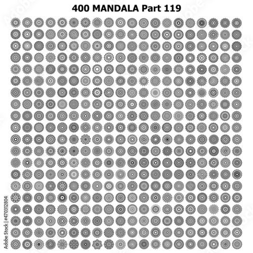 various mandala collections 400 Ethnic Mandala line pattern set Doodles freehand 