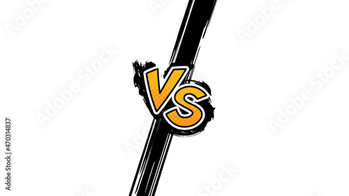 VS_筆で描いたバトルの線_対決_アメコミ風_文字_16:9