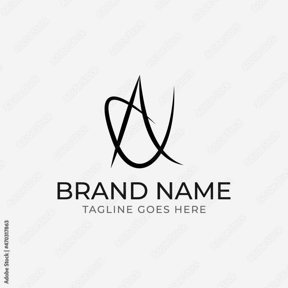 Letter A logo design vector template. Letter A logo design vector template.
