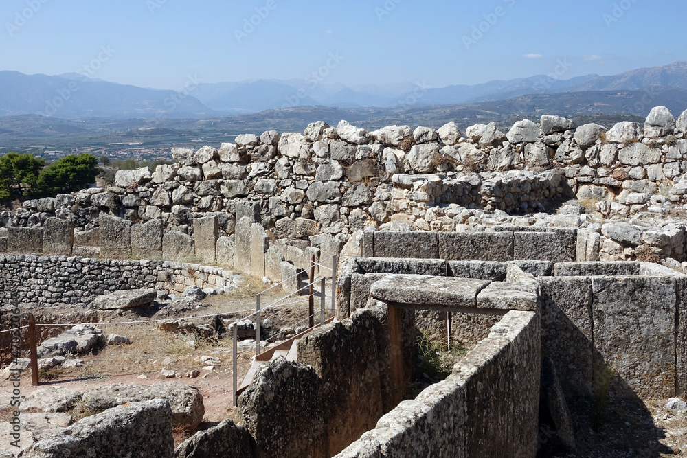 Greece. Archeologic site: Citadel  of Mycene