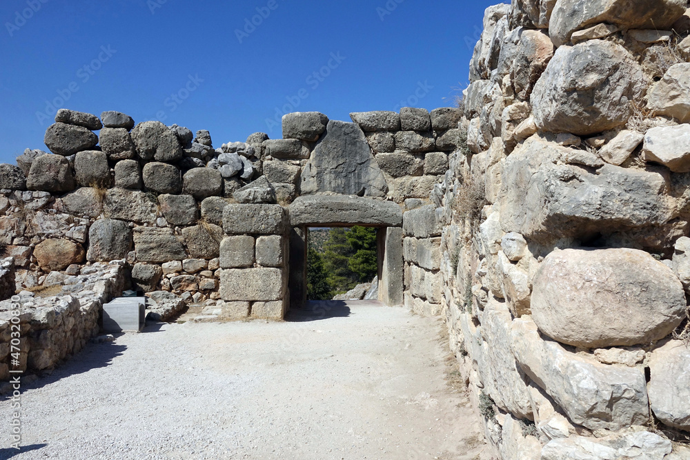 Greece. Archeologic site: Citadel  of Mycene