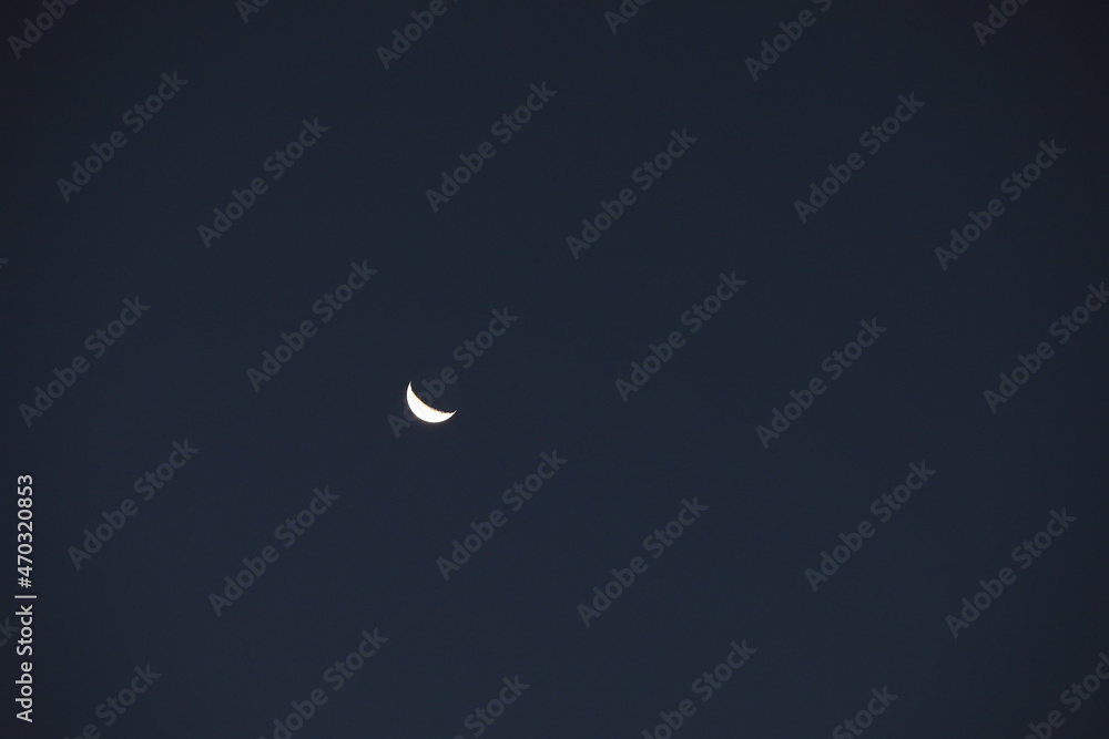 Moon in the sky, silvery month in the night Moon in the sky, silvery month in the night