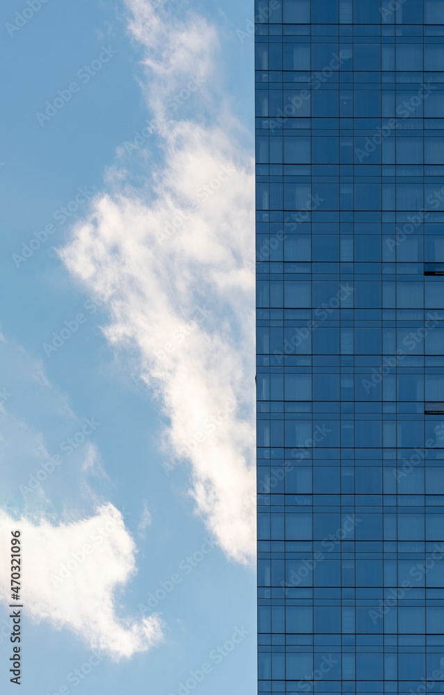 Obraz premium Modern office building windows closeup detail
