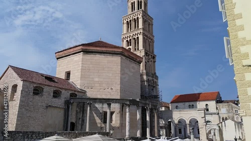 tower of the Diocletian's Palace in Split, Croatia