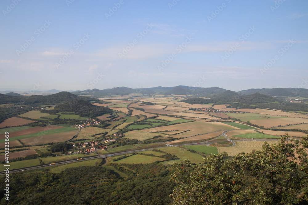 A view to the landscape of Czech Highlands, Czech republic