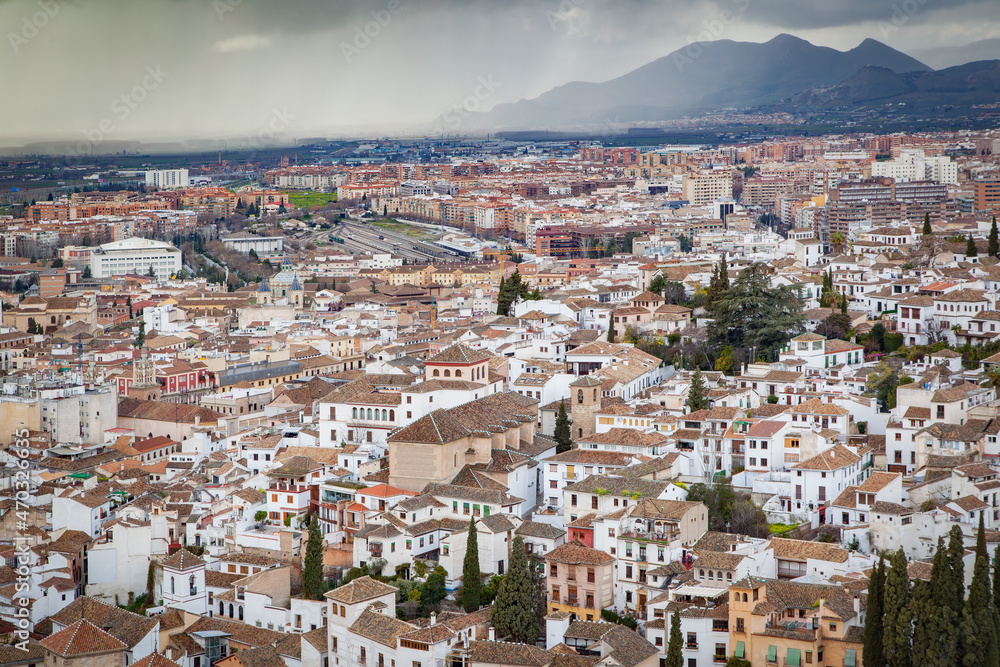 Obraz premium Residential districts of Granada