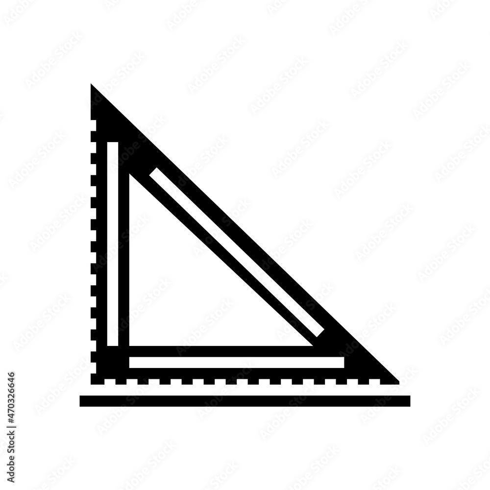 layout square carpenter tool glyph icon vector. layout square carpenter tool sign. isolated contour symbol black illustration layout square carpenter tool glyph icon vector. layout square carpenter tool sign. isolated contour symbol black illustration
