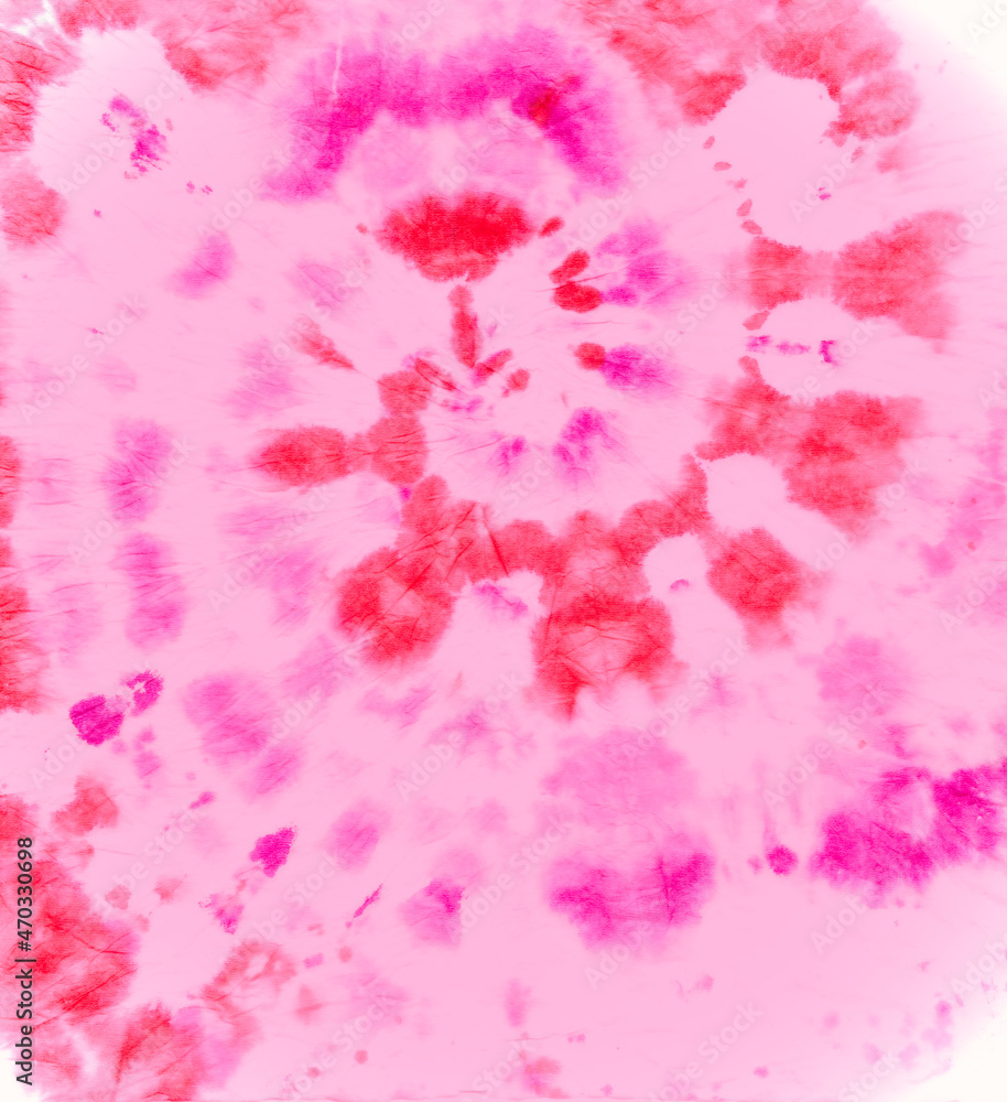Pink Tie Dye Swirl. Abstract Texture with