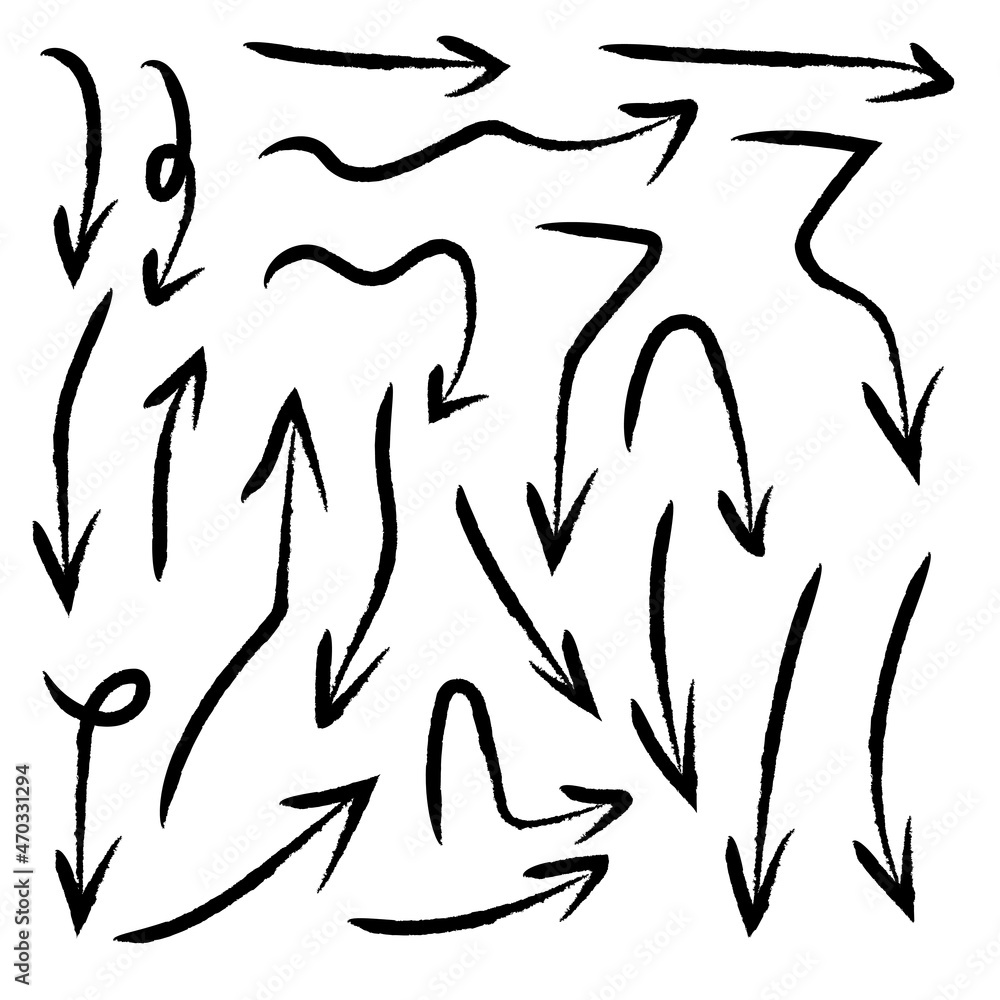 black set of arrows black set of arrows