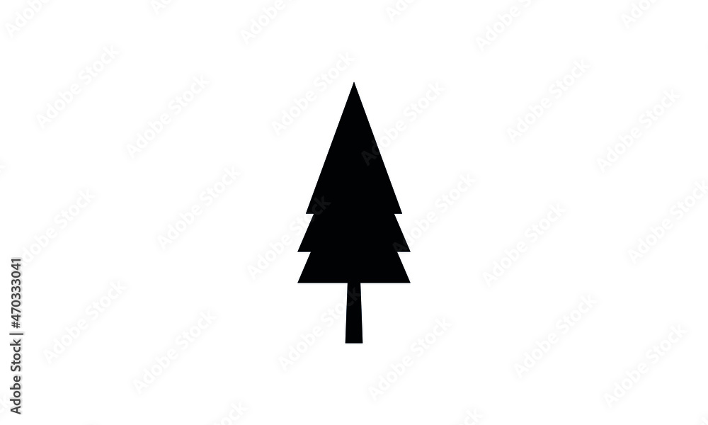 Tree icon. Forest symbol. Flat web sign on white background. Vector Tree icon. Forest symbol. Flat web sign on white background. Vector