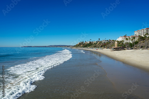 California coastline in San Clemente, Orange County
