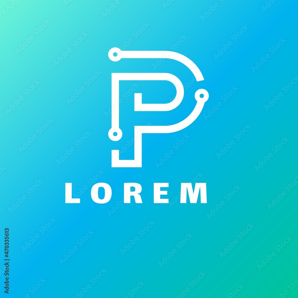 Ilustration vector graphic of logo letter P perfect for Design Graphic, Letter logo, Business Card Templates, etc. Ilustration vector graphic of logo letter P perfect for Design Graphic, Letter logo, Business Card Templates, etc.