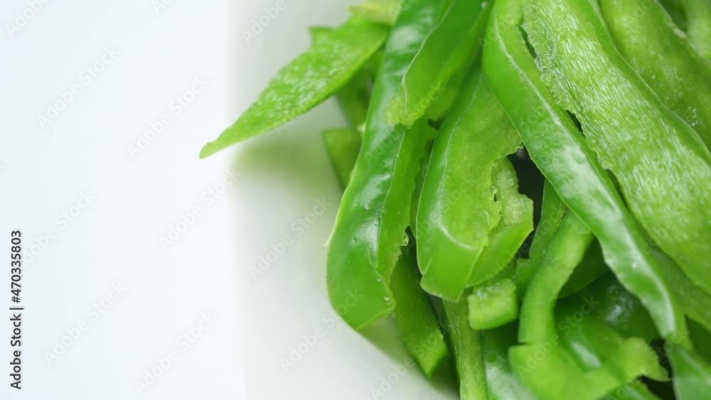 Stir-fried shredded chicken with garlic sprouts, a common home cooking in China Stir-fried shredded chicken with garlic sprouts, a common home cooking in China
