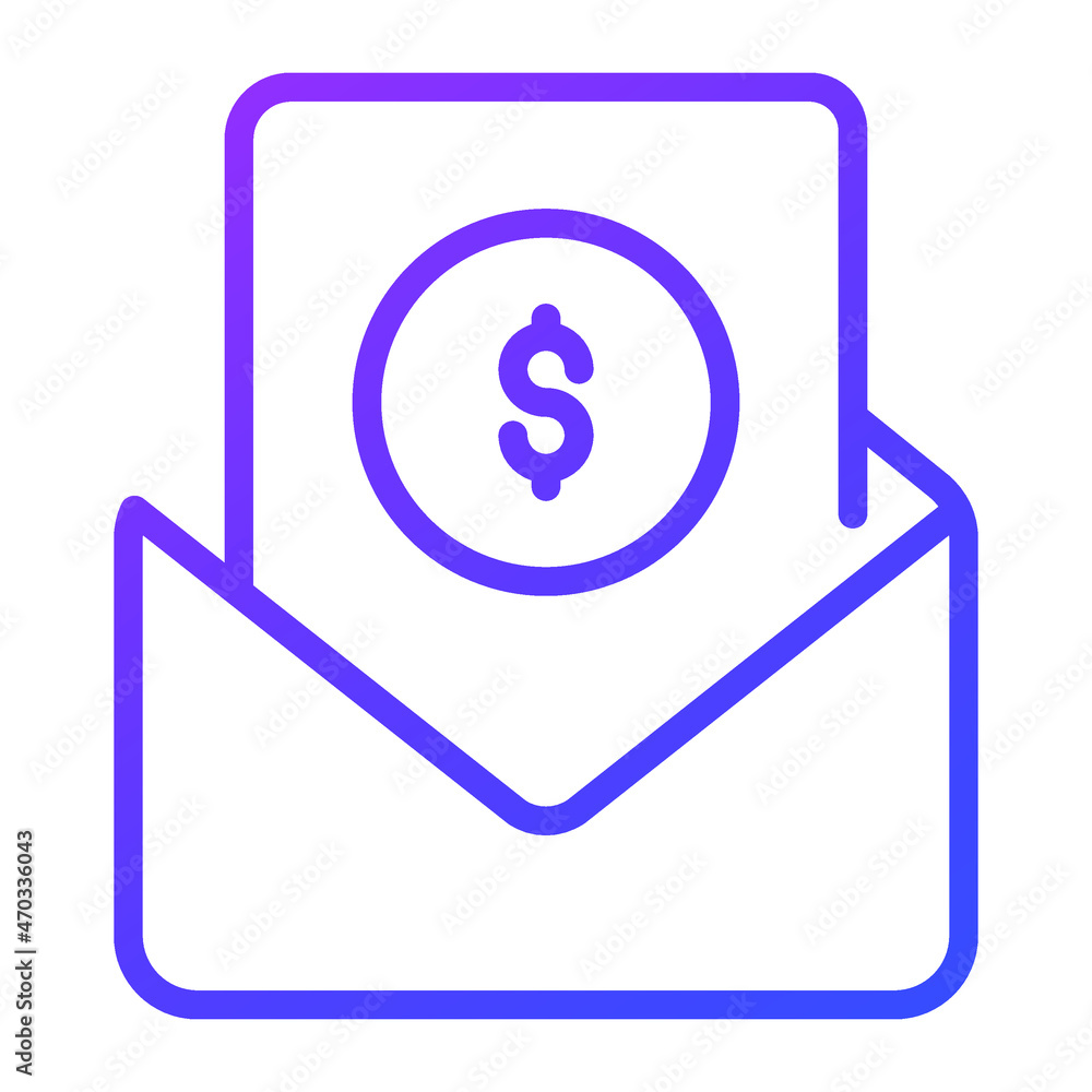 salary outline icon, business and finance icon. salary outline icon, business and finance icon.