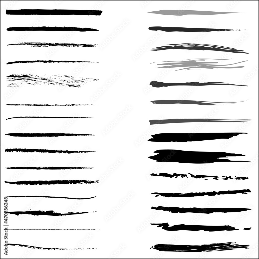 set of black and white frames or underline set of black and white frames or underline