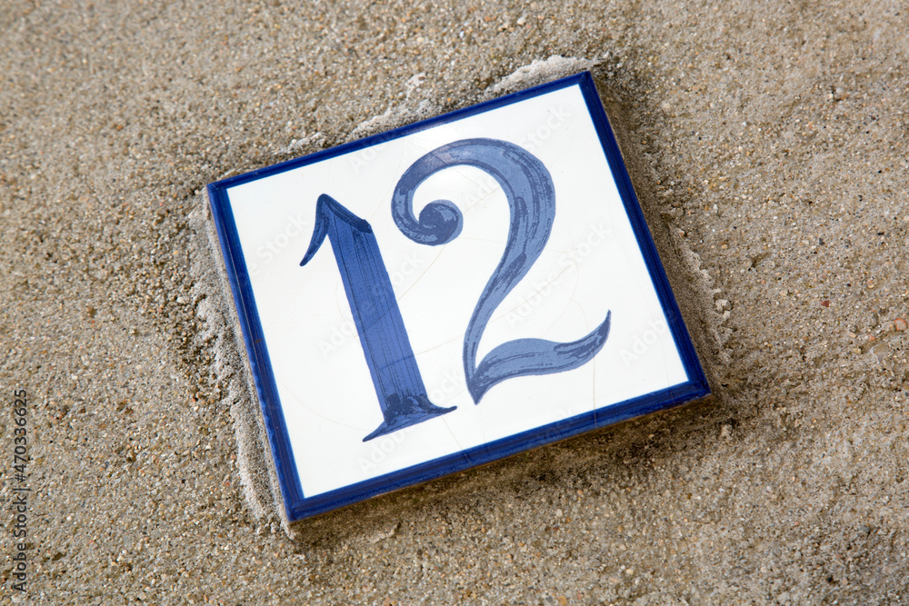 Number Twelve on Diagonal Slant Number Twelve on Diagonal Slant
