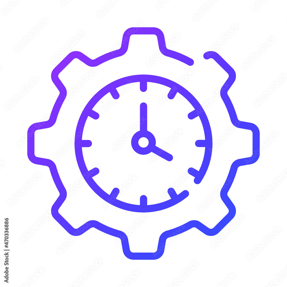 time management outline icon, business and finance icon. time management outline icon, business and finance icon.