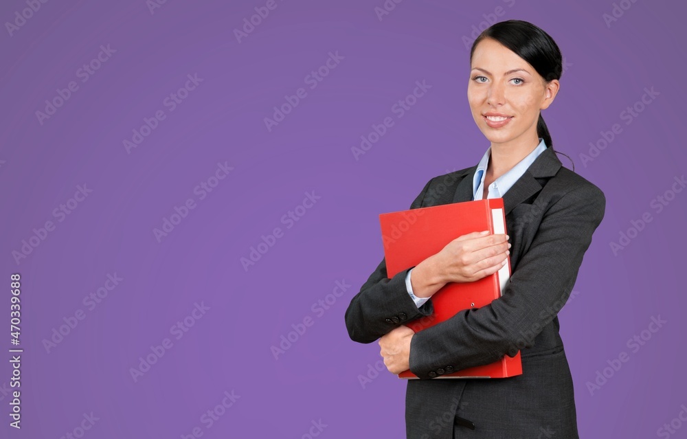 Smiling teacher woman standing looking camera Smiling teacher woman standing looking camera