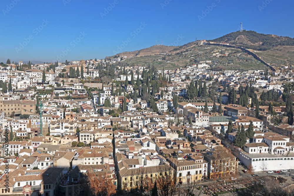 Granada from the Alhambra, Spain