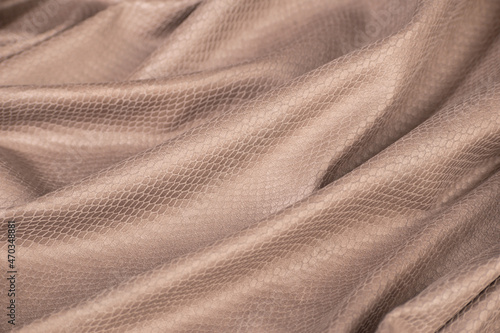 beige artificial leather texture. beige eco-leather background.