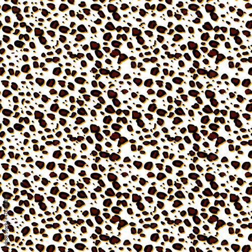 Full seamless leopard cheetah texture animal skin pattern. Brown White Design for textile fabric printing. Suitable for fashion use.