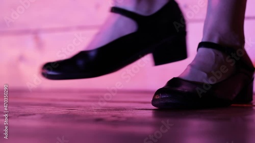 girl dancing in dancing shoes