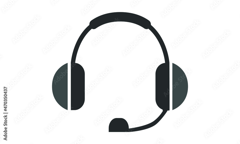 Headphones, Headset micro Logo Headphones, Headset micro Logo