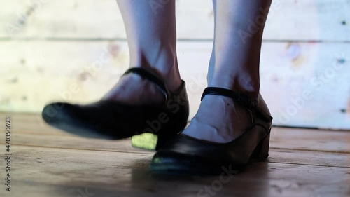 girl dancing in dancing shoes