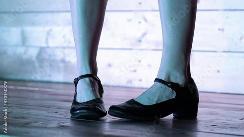 girl dancing in dancing shoes